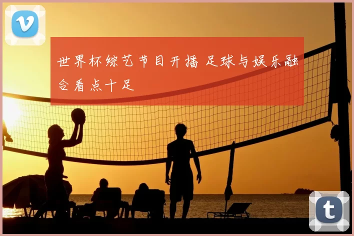 世界杯综艺节目开播 足球与娱乐融合看点十足